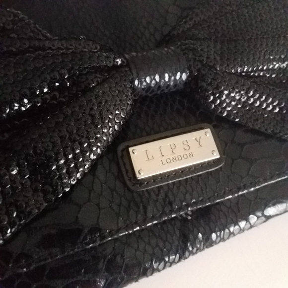 Lipsy Bags Lipsy Black Faux Leather Wristlet Clutch Bag Poshmark